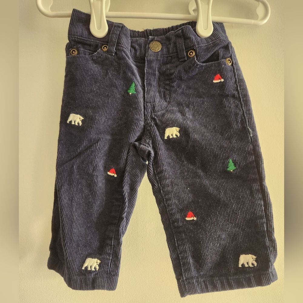 Janie and Jack Holiday Corduroy Pants Size 3-6 Months